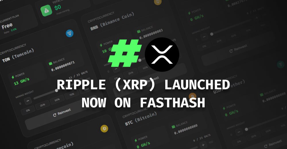 XRP launched on Fasthash 🚀